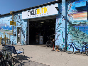 Bike shop in Toronto Ontario Canada, in the neighborhood of Etobicoke 