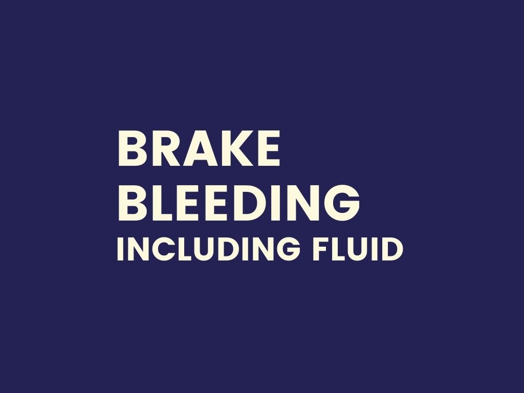 Brake Bleeding  (including fluid)
