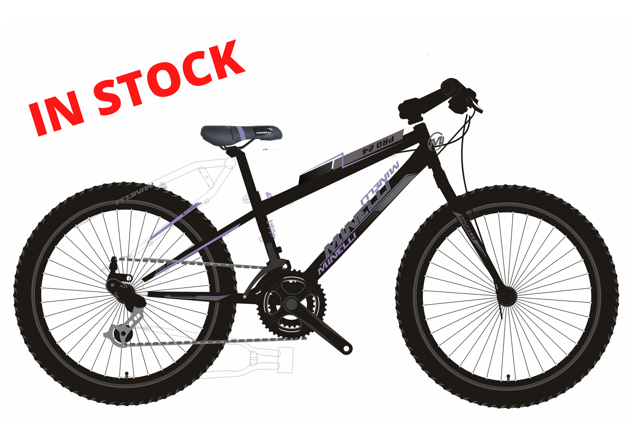 Minelli Pro 24 18 speed Black Aqua Cycle Butik